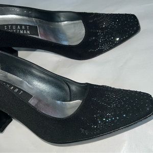 6 STUART WEITZMAN elegant heels pumps SPAIN platinum sparkle glam bling holiday